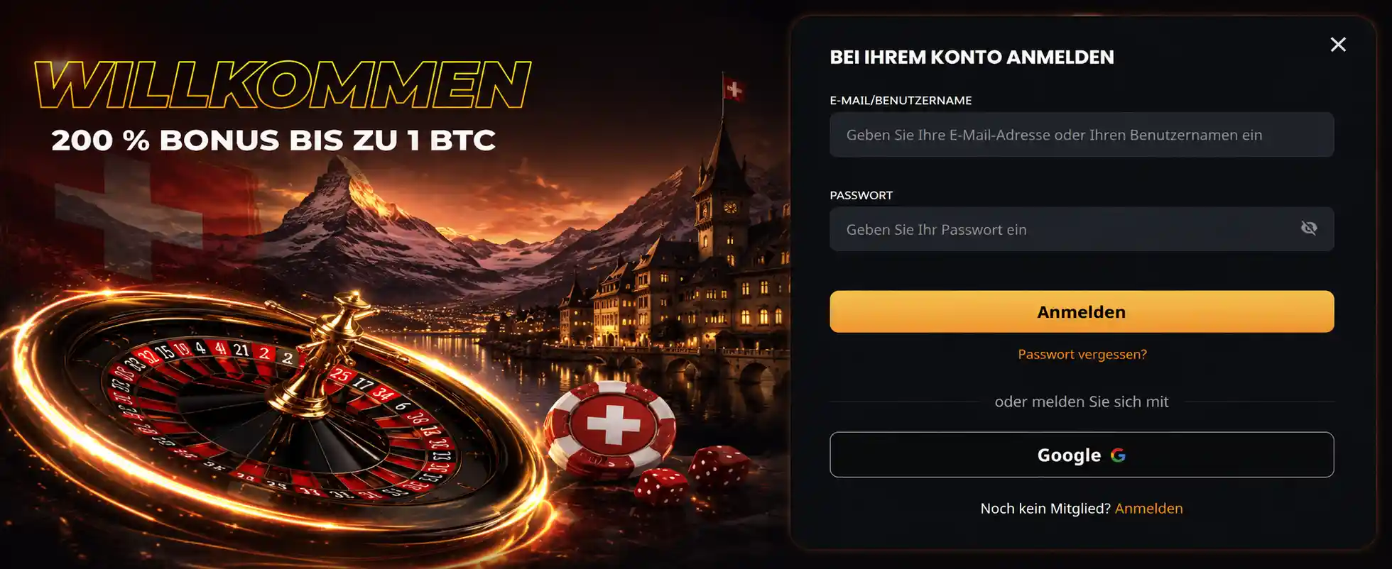 instant casino einloggen
